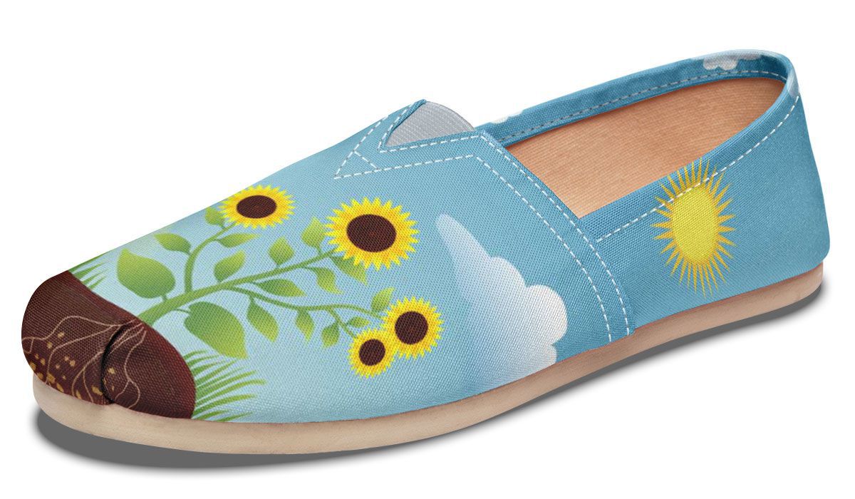 Photosynthesis Sunflower Casual Shoes