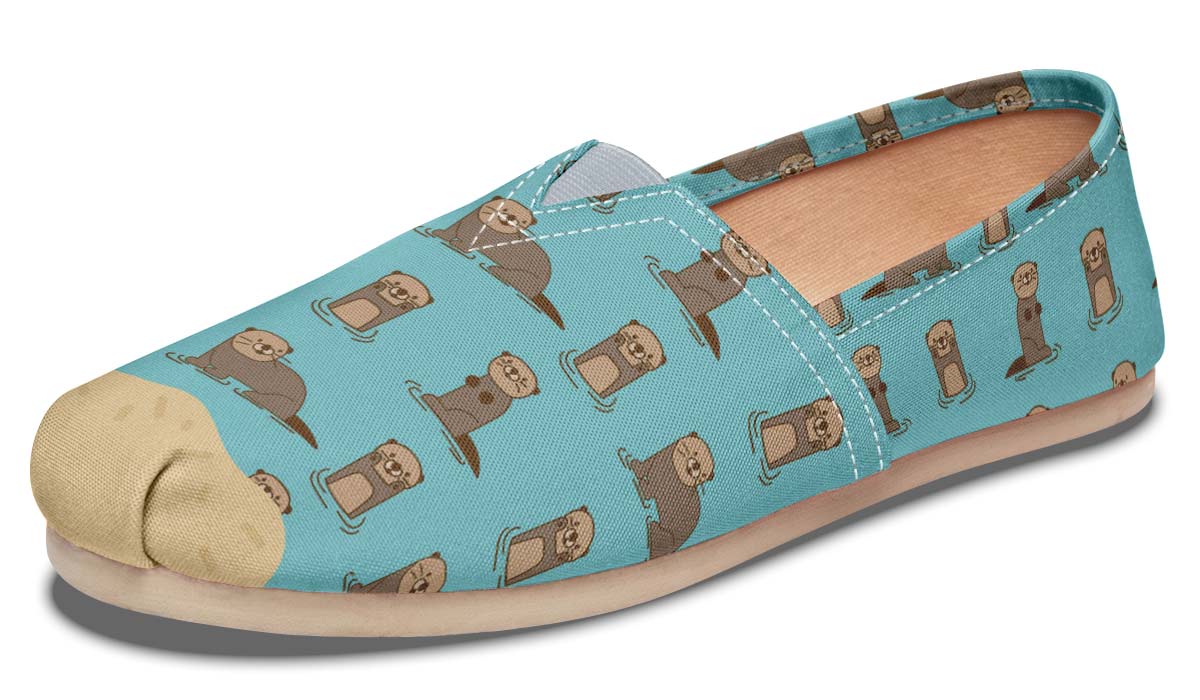 Playful Sea Otters Casual Shoes