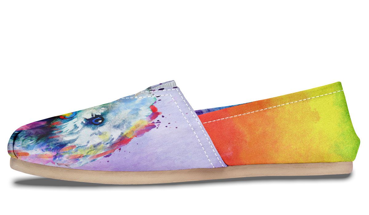 Rainbow Bichon Casual Shoes