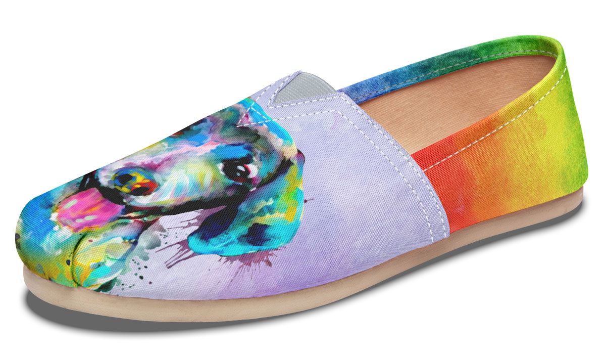 Rainbow Dachshund Casual Shoes