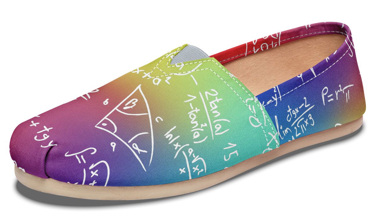 Rainbow Math Casual Shoes