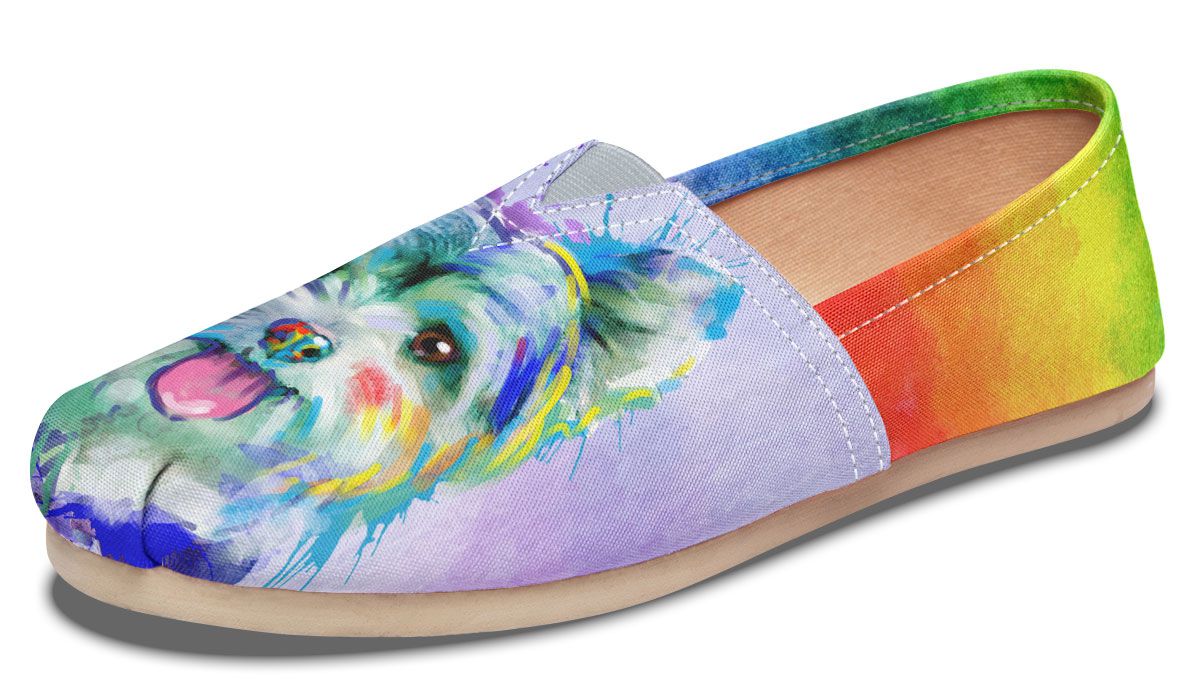 Rainbow Yorkie Casual Shoes
