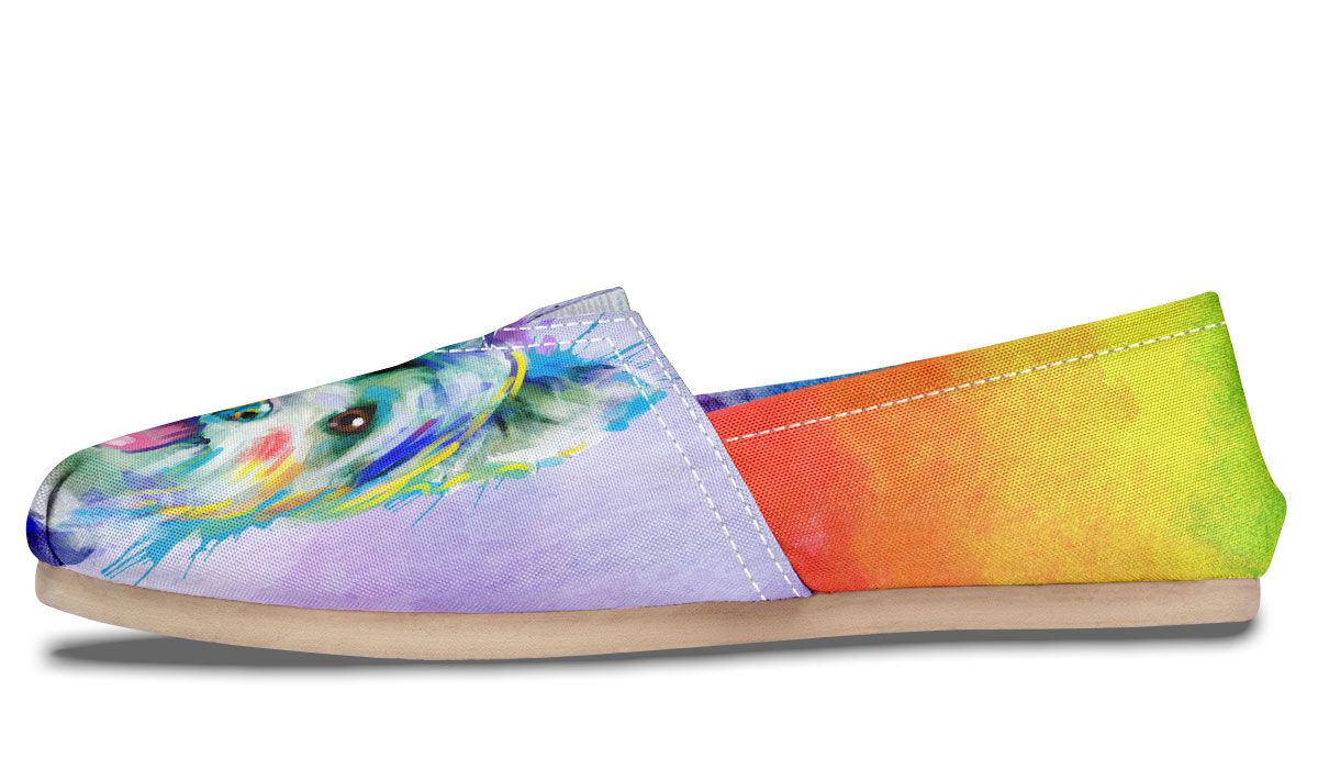Rainbow Yorkie Casual Shoes