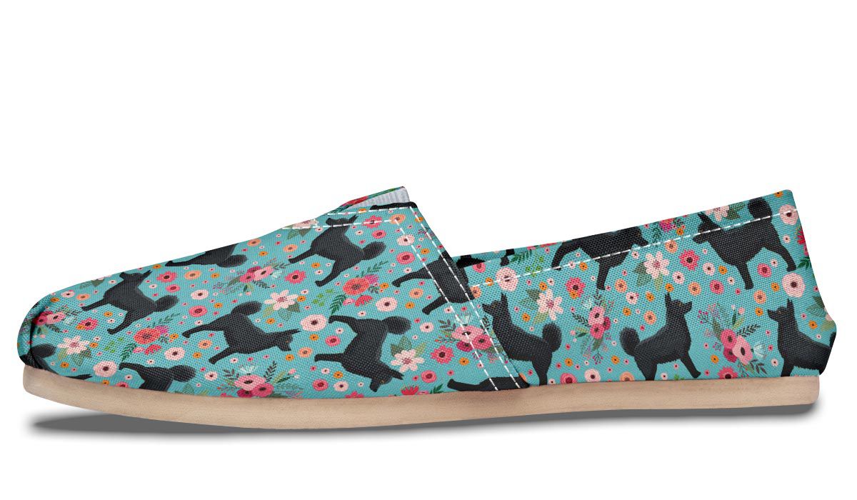 Schipperke Flower Casual Shoes