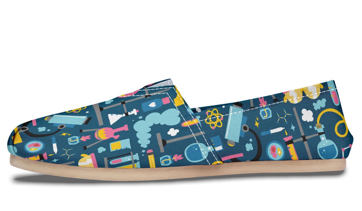 Science Lab Pattern Casual Shoes