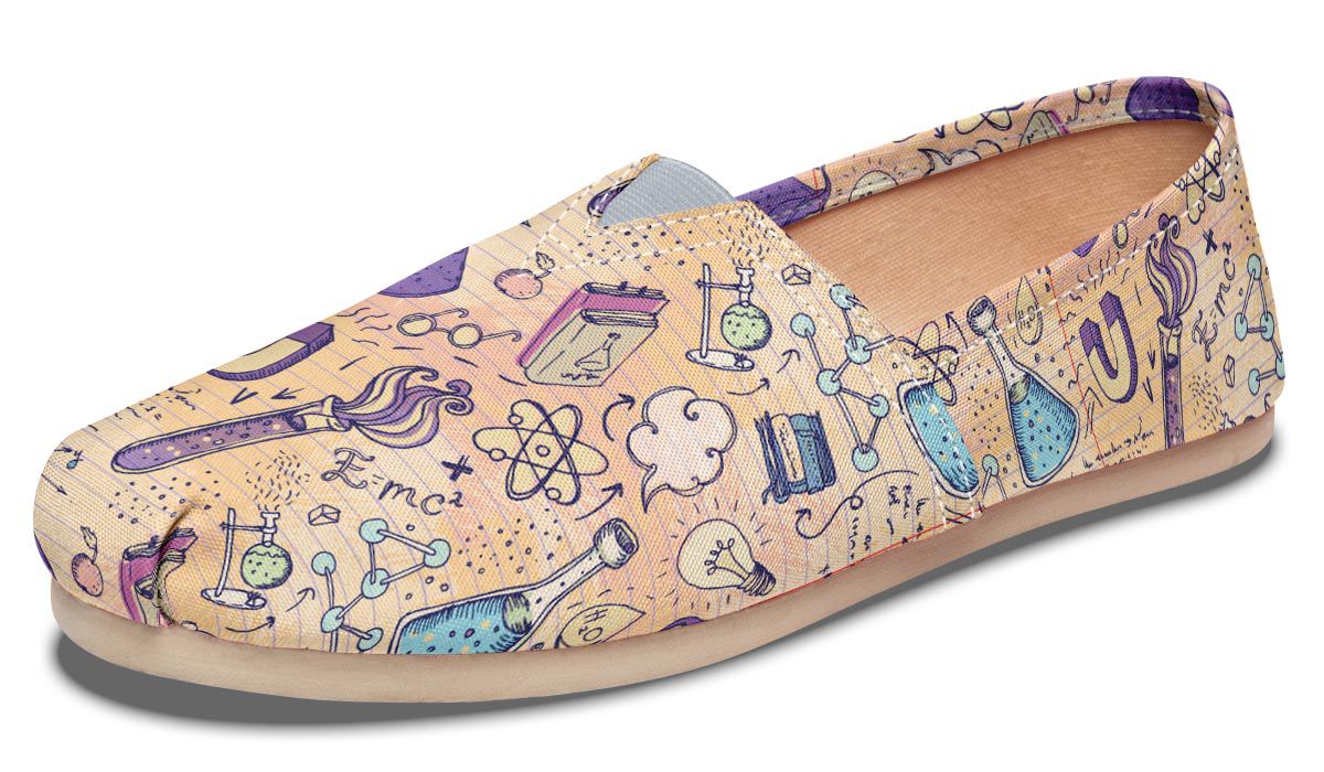 Science Lover Pattern Casual Shoes