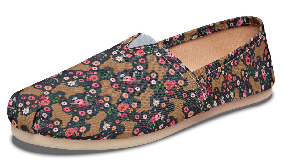 Shar Pei Flower Casual Shoes