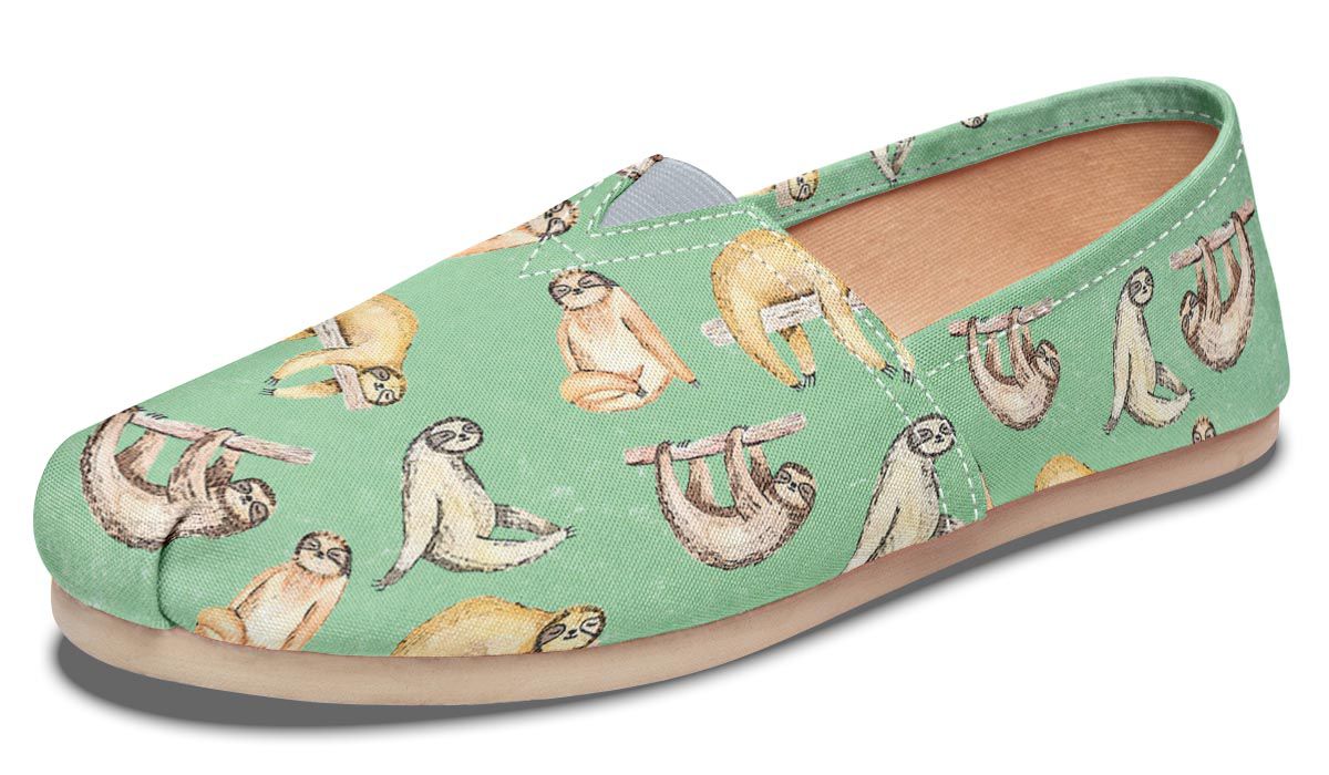 Sloth Pattern Casual Shoes