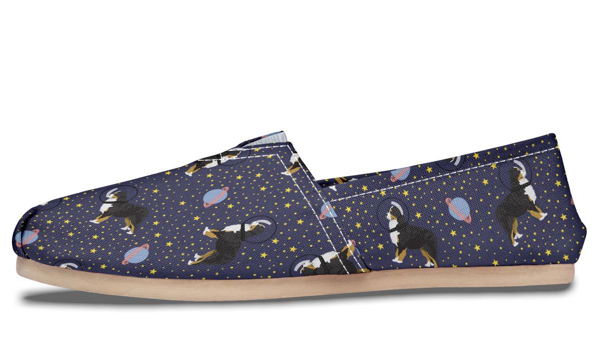 Space Bernese Mountain Dog Casual Shoes