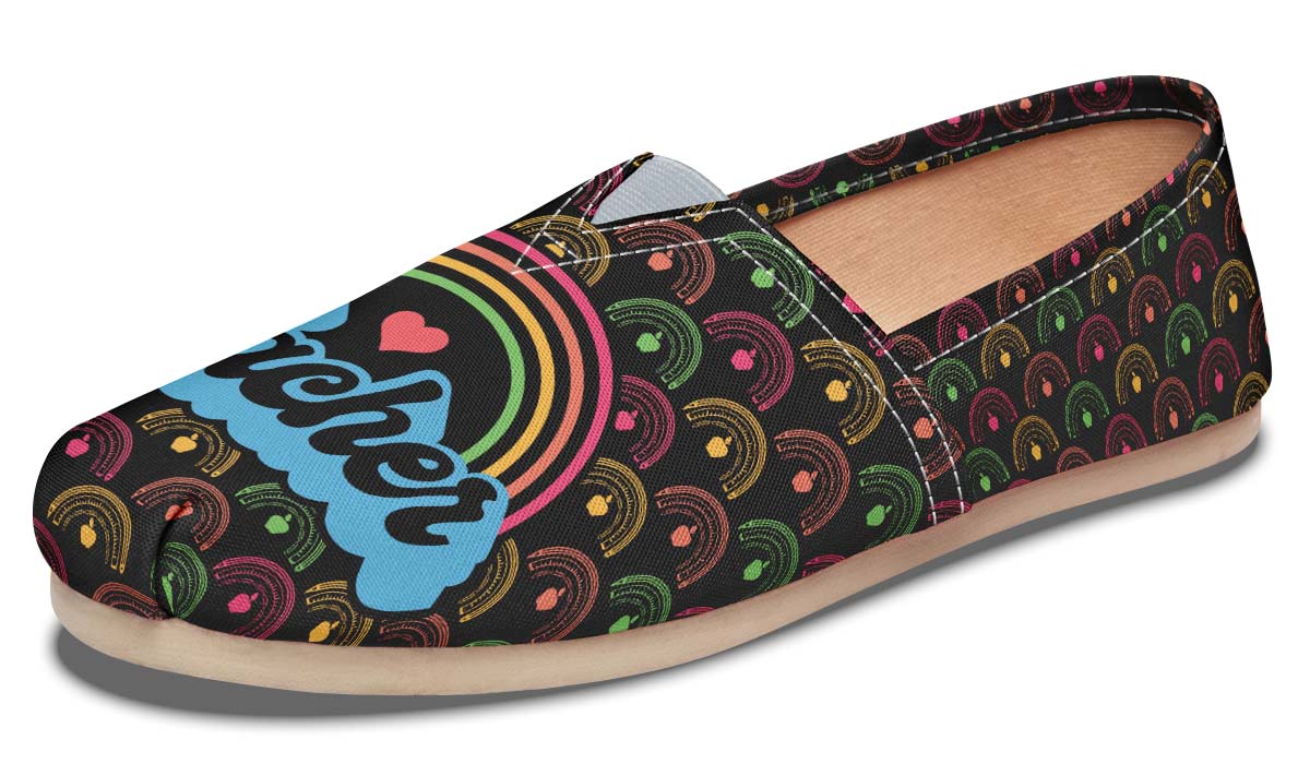 Teacher Rainbow Casual Shoes