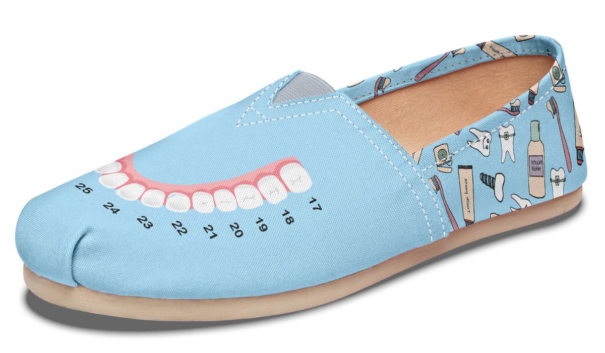 Teeth Chart Casual Shoes