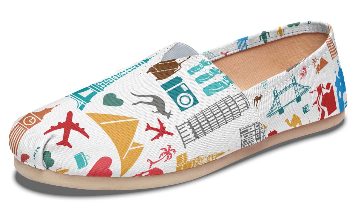 Travel Stickers Casual Shoes