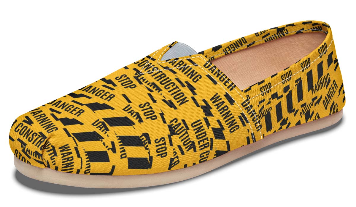 Warning Tape Casual Shoes