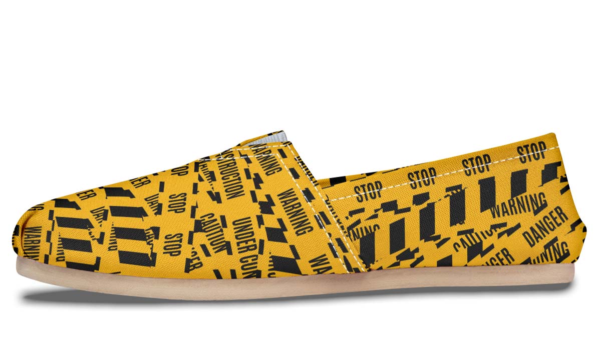 Warning Tape Casual Shoes