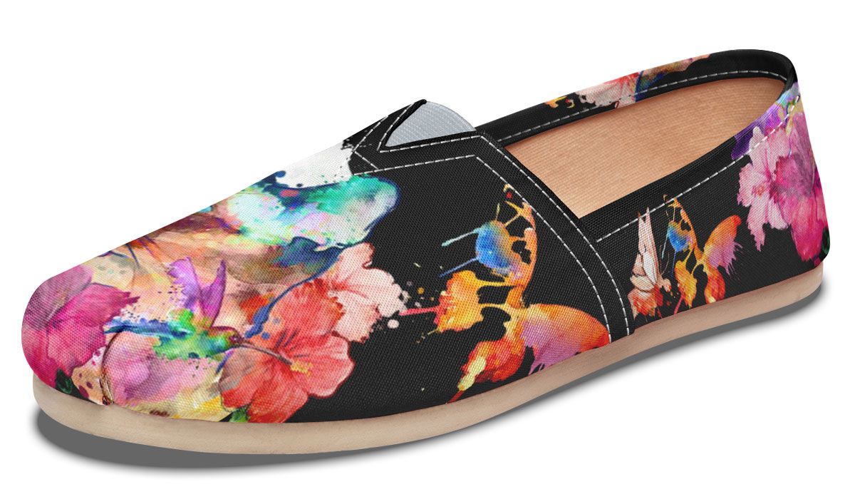 Watercolor Cat Siamese Casual Shoes