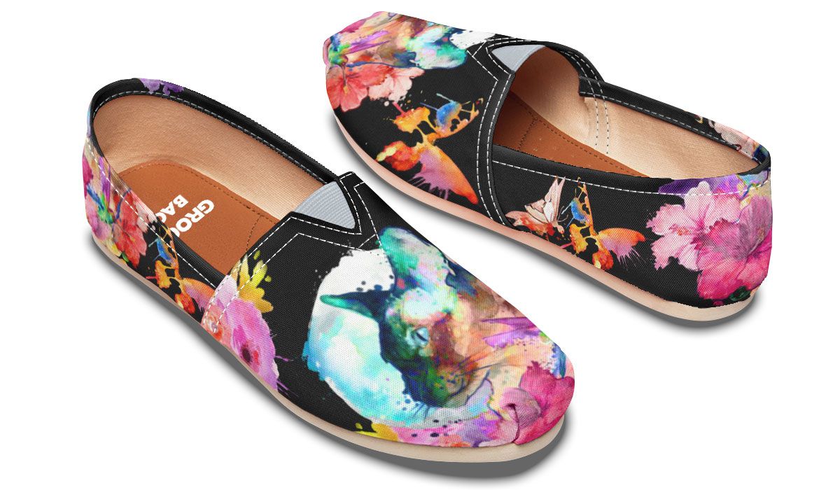 Watercolor Cat Siamese Casual Shoes