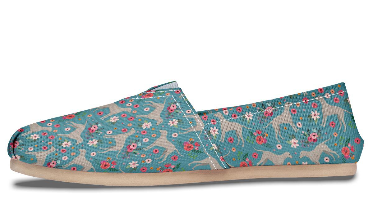Weimaraner Flower Casual Shoes
