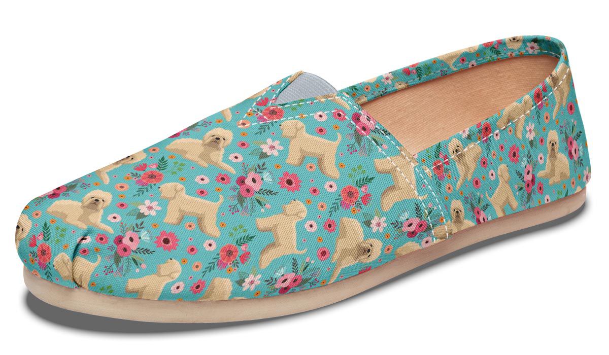 Wheaten Terrier Flower Casual Shoes