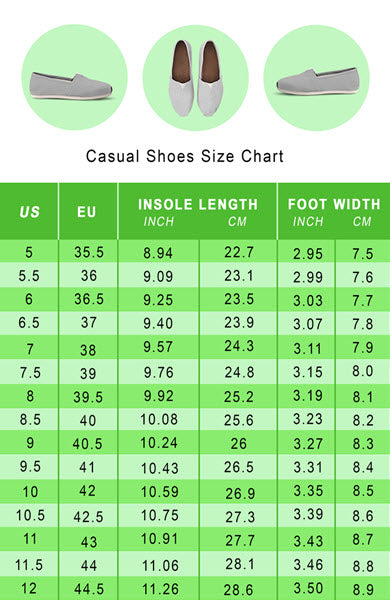 Grade school shoes size chart sale