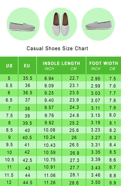 Shoe Size Chart//Interaktivhealth – InterAktivWear