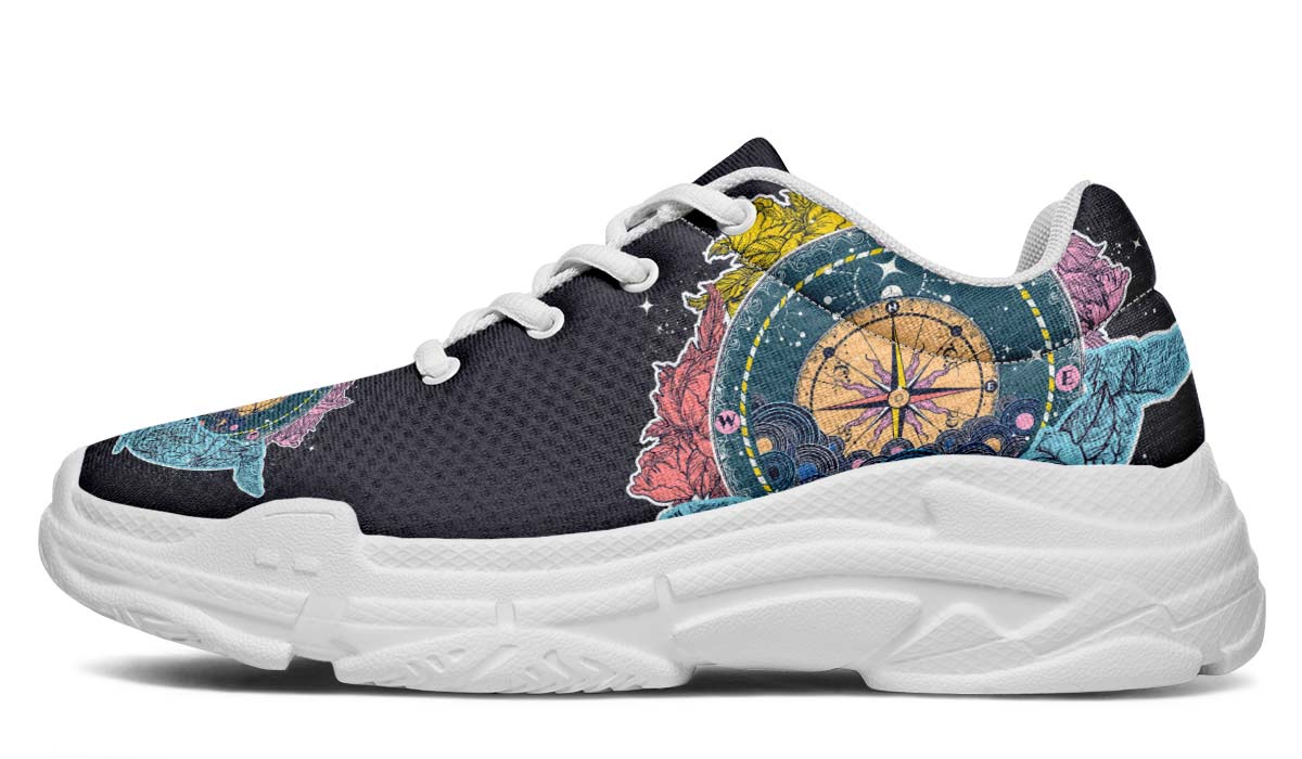 Artsy Compass Chunky Sneakers