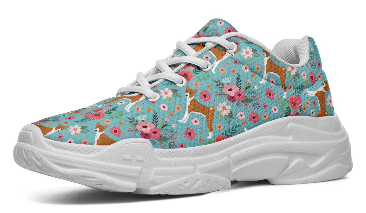 Basenji Flower Chunky Sneakers