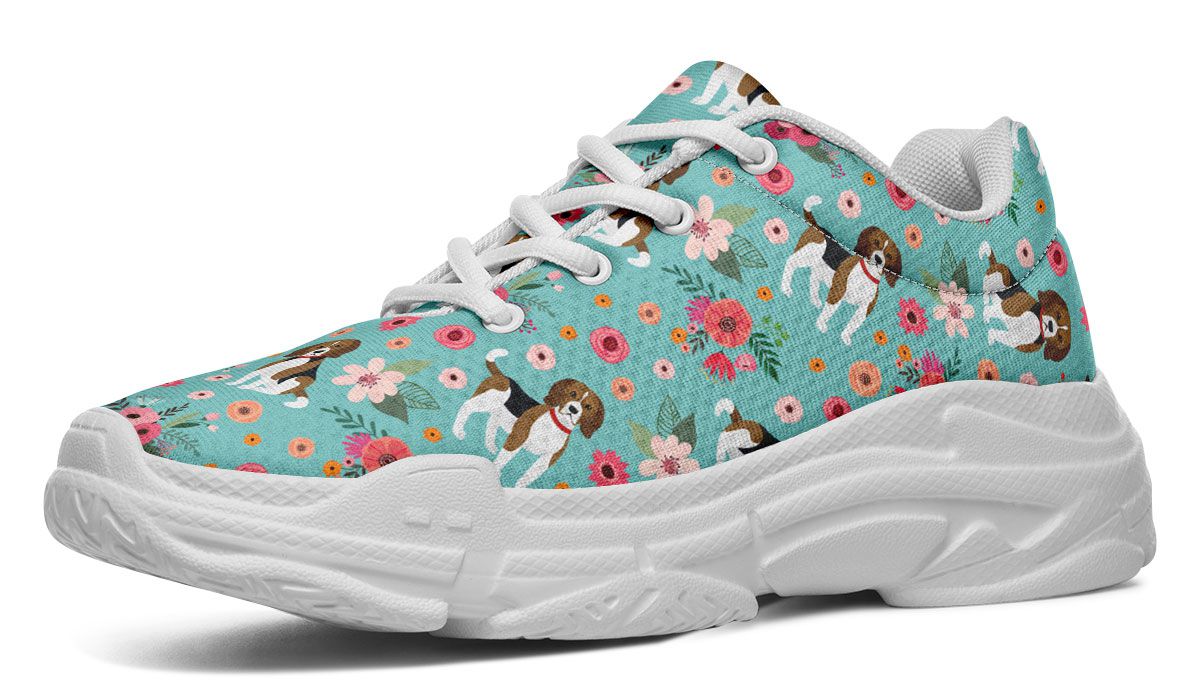 Beagle Flower Chunky Sneakers