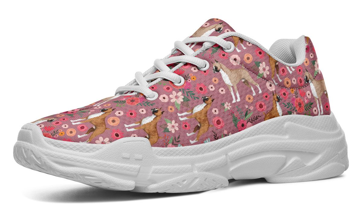 Boxer Flower Chunky Sneakers