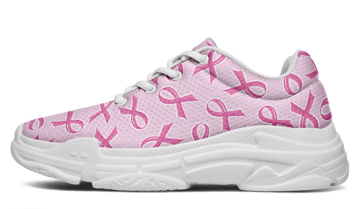 Breast Cancer Awareness Chunky Sneakers