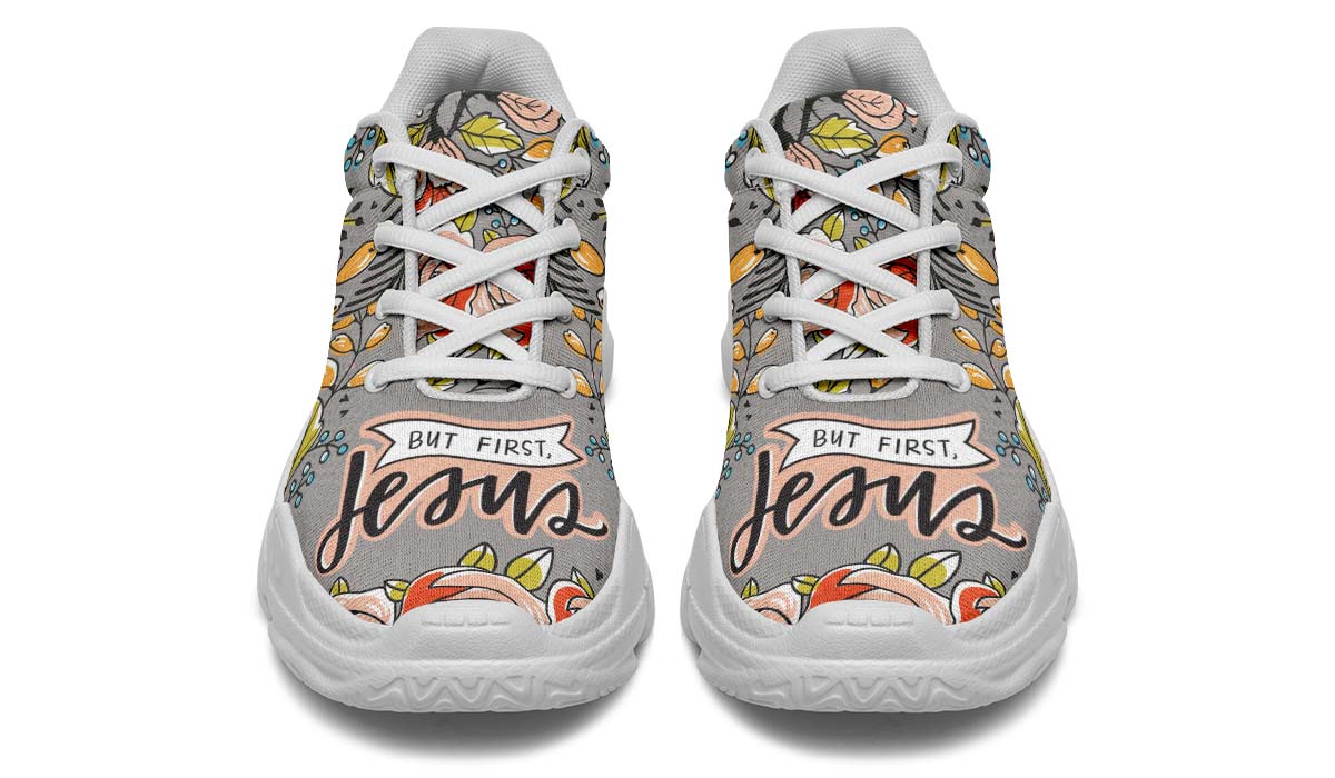 But First Jesus Chunky Sneakers