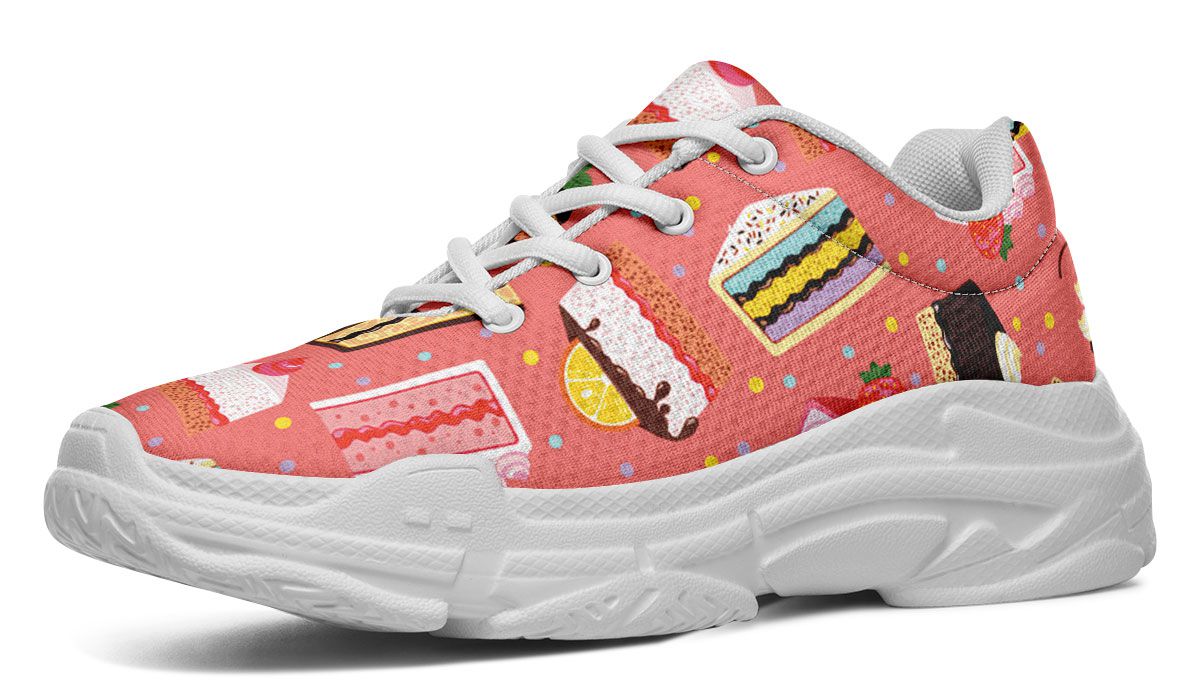 Cake Slice Pink Chunky Sneakers