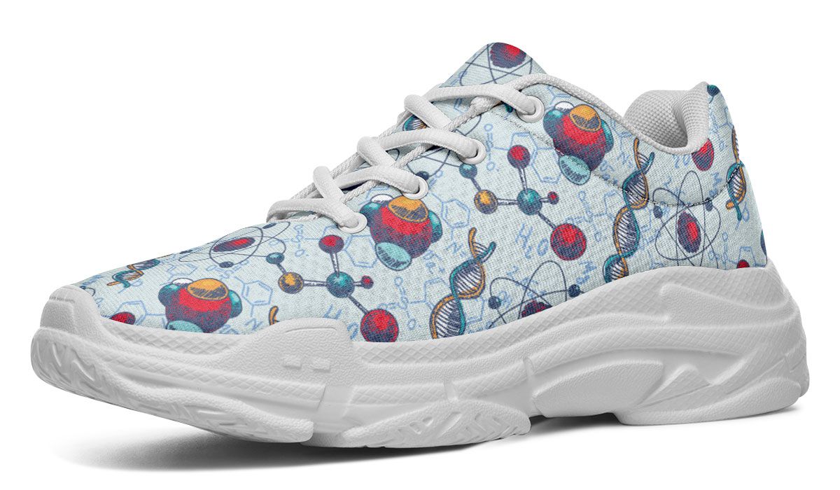 Chemistry Pattern Chunky Sneakers