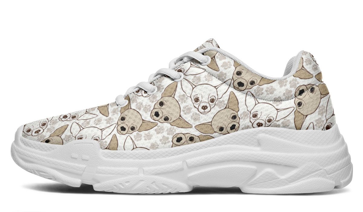 Chihuahua Pattern Chunky Sneakers