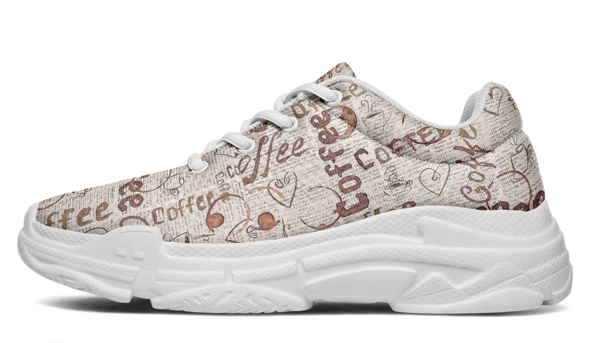 Coffee Stain Chunky Sneakers