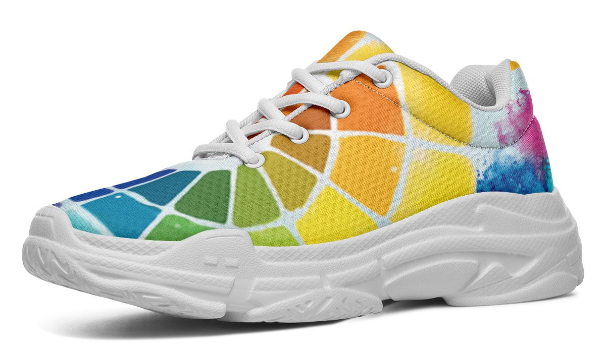 Color Wheel Chunky Sneakers