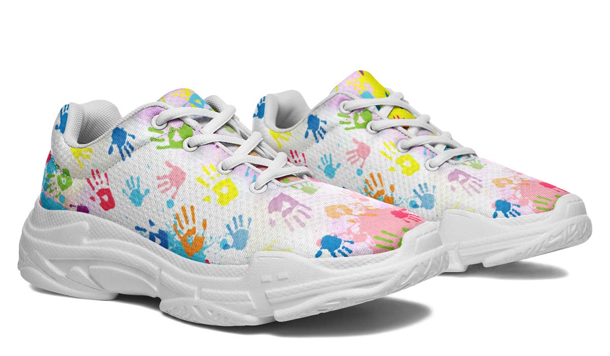 Chunky sneakers multicolor discount