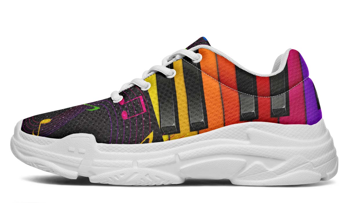 Colorful Piano Chunky Sneakers