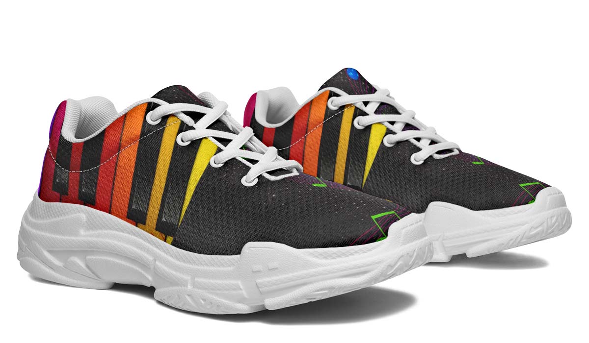 Colorful Piano Chunky Sneakers