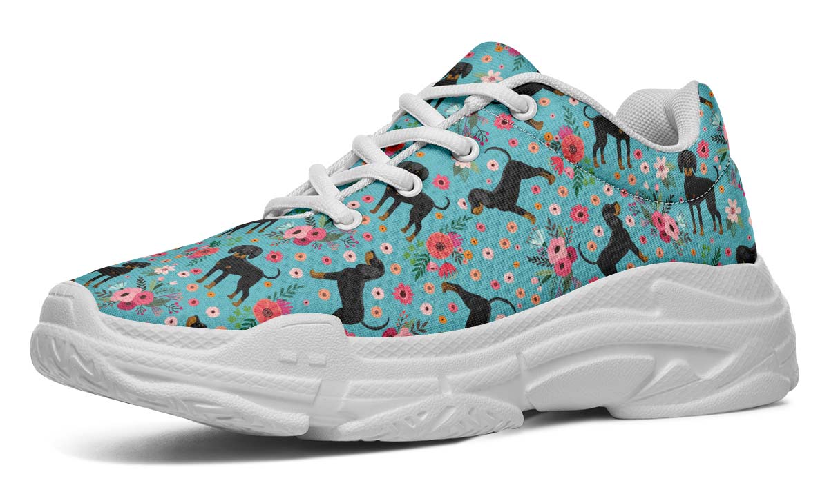 Coon Hound Flower Chunky Sneakers