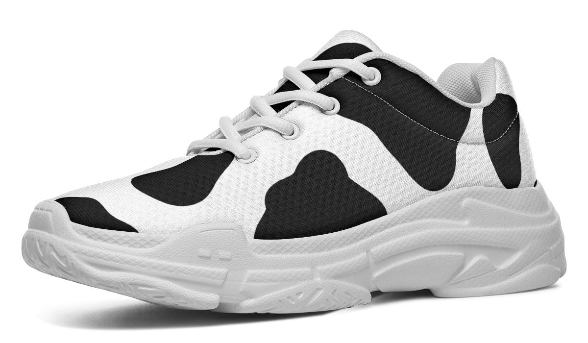 Cow Print Chunky Sneakers