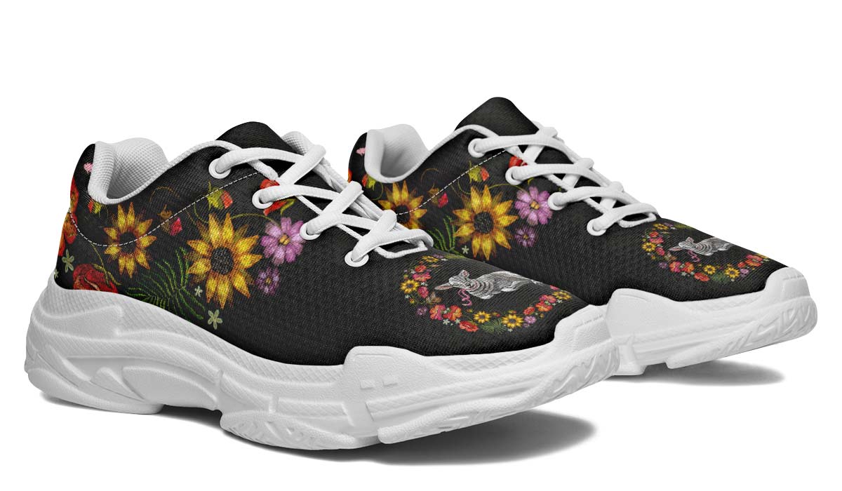 Embroidery Sheep Chunky Sneakers