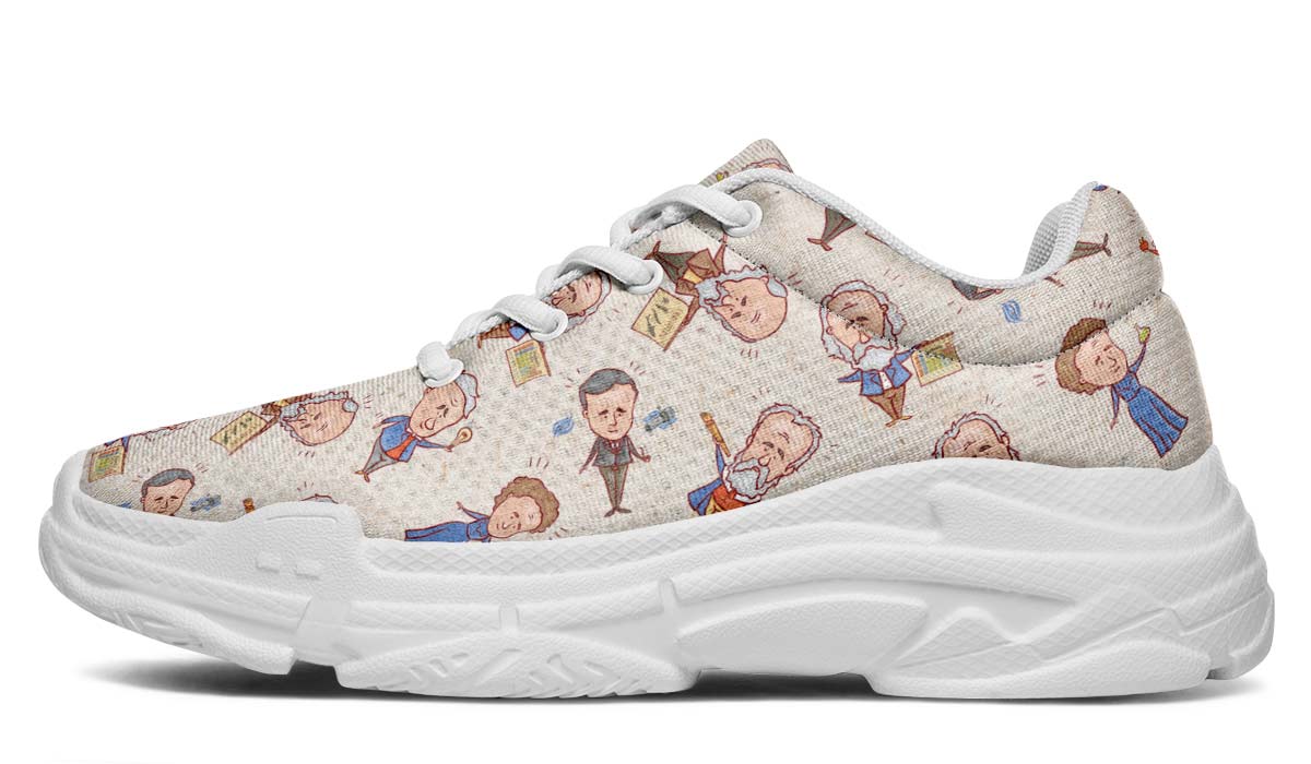 Famous Scientists Chunky Sneakers