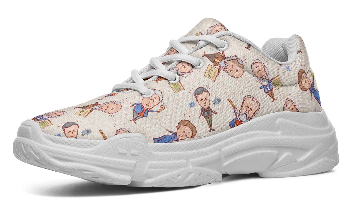 Famous Scientists Chunky Sneakers