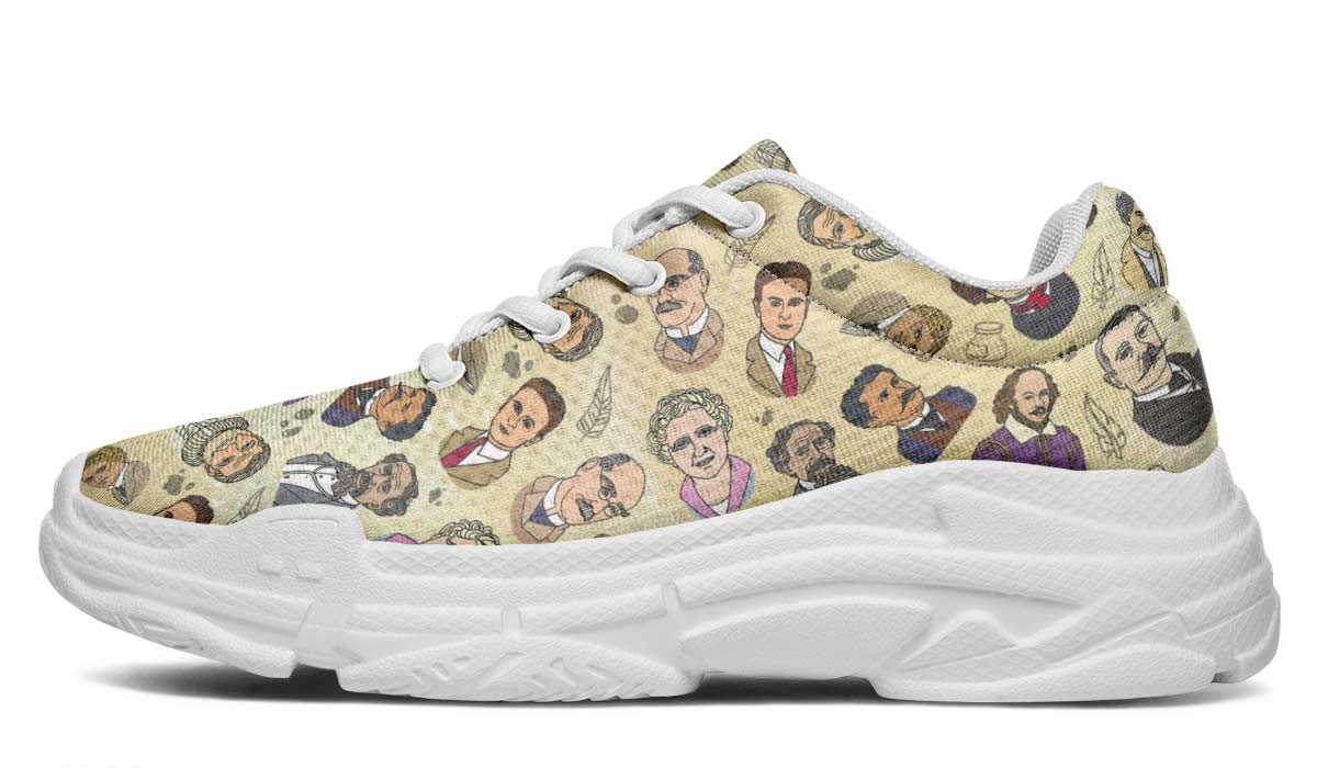 Famous Writers Chunky Sneakers