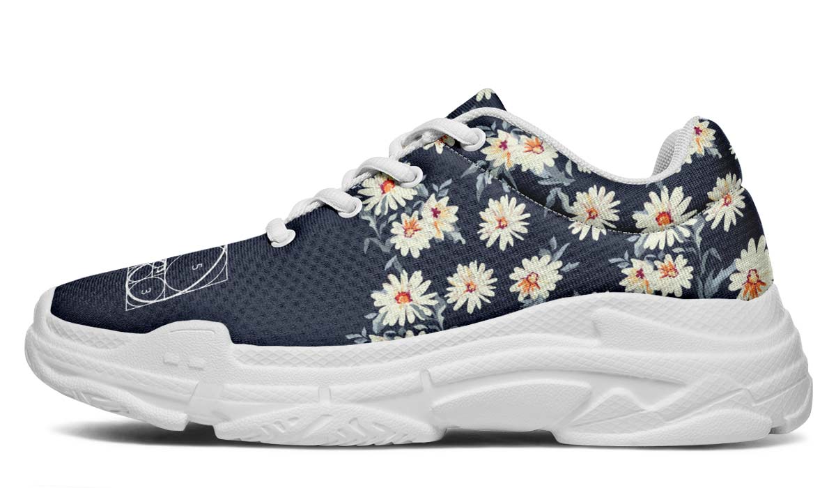 Floral Golden Ratio Chunky Sneakers