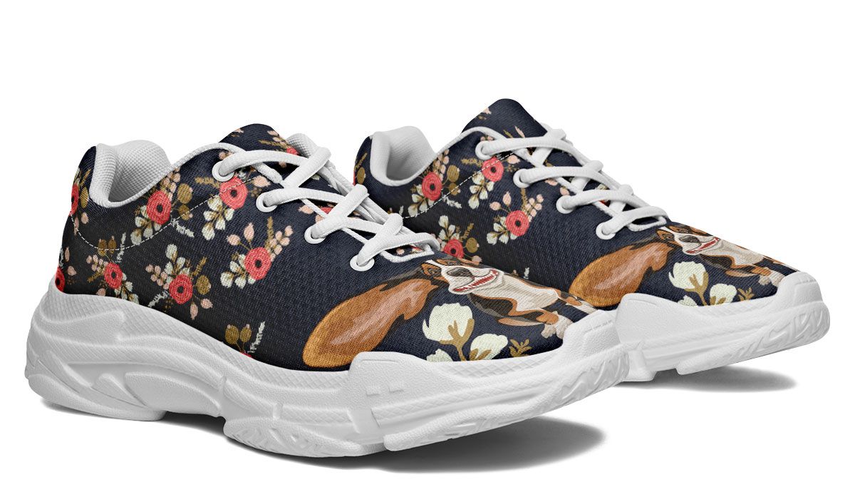 Floral Hound Chunky Sneakers