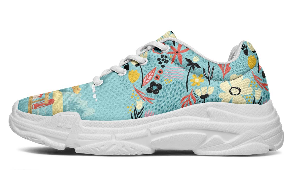 Floral Lifeguard Chunky Sneakers