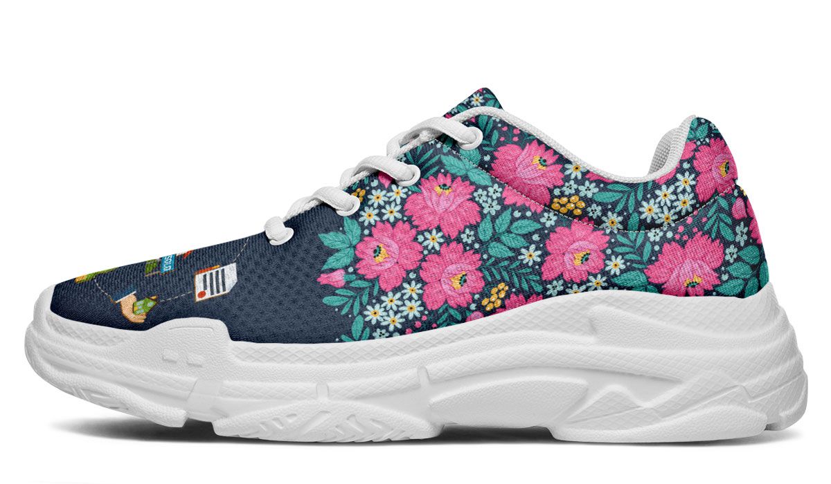 Floral Real Estate Chunky Sneakers