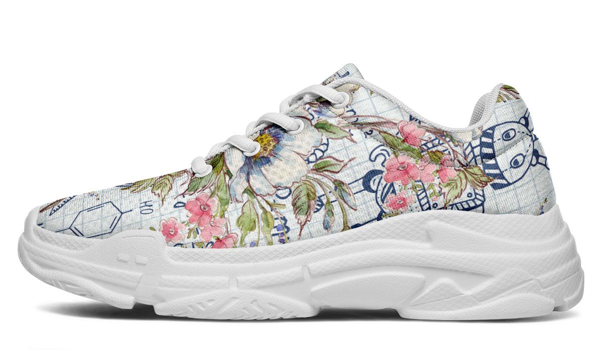 Floral Science Symbols Chunky Sneakers