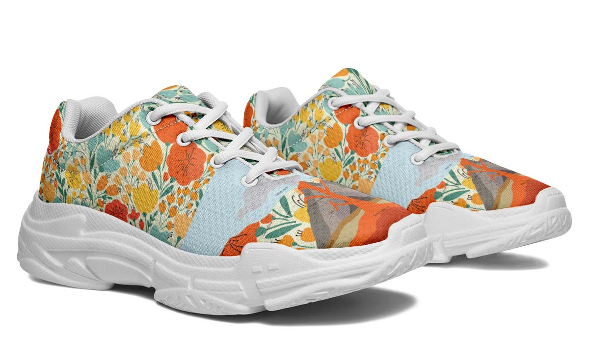 Floral Volcano Chunky Sneakers